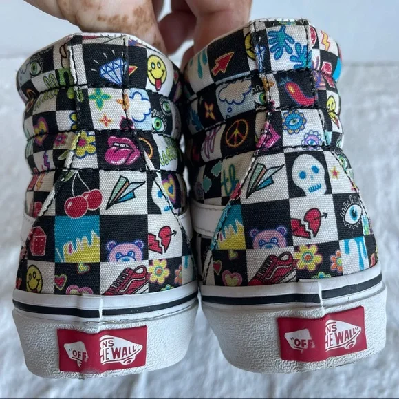 CUSTOMS DOODLE CHECK SK8-HI - Picture 8 of 16